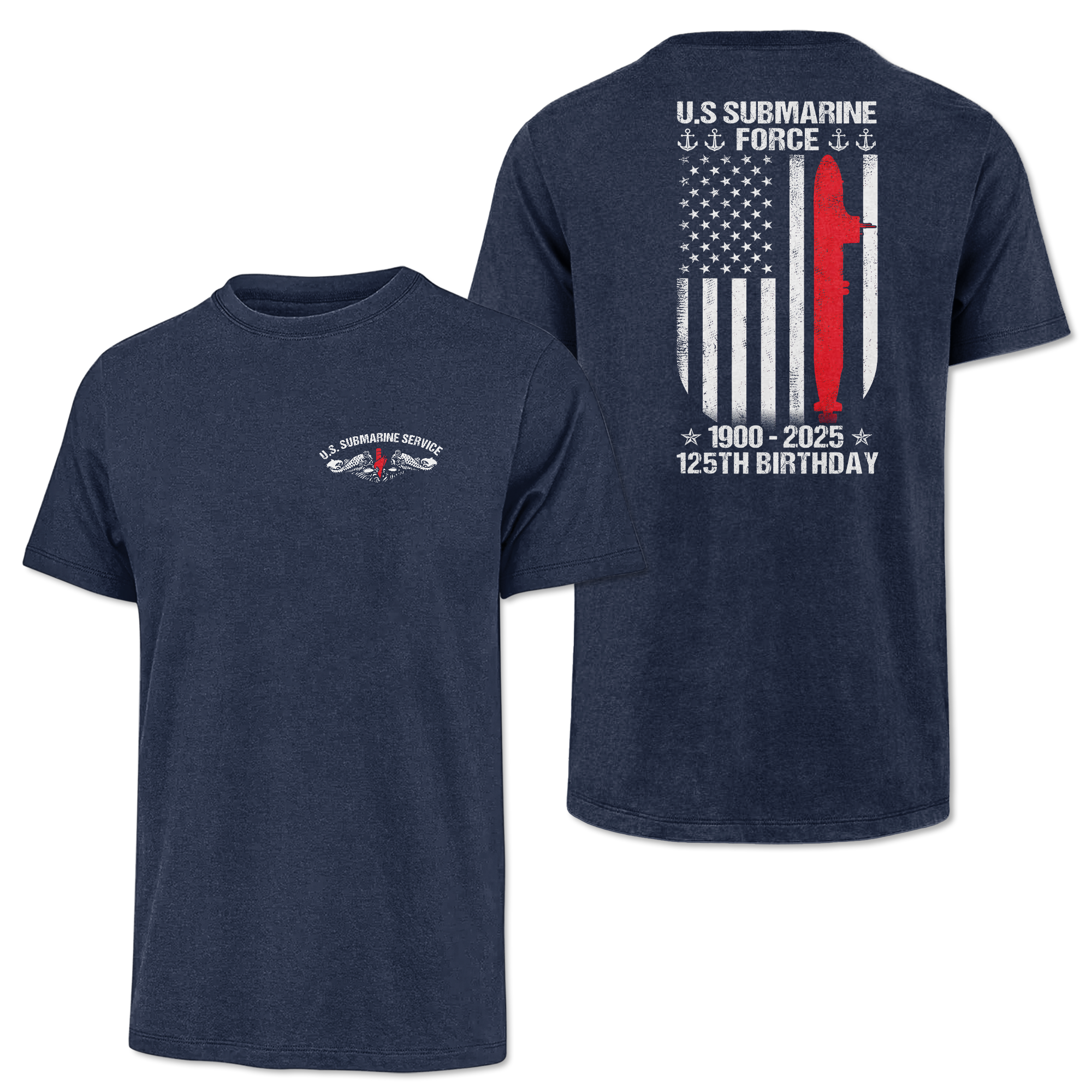 Navy Submarine 125th Birthday Classic Tee