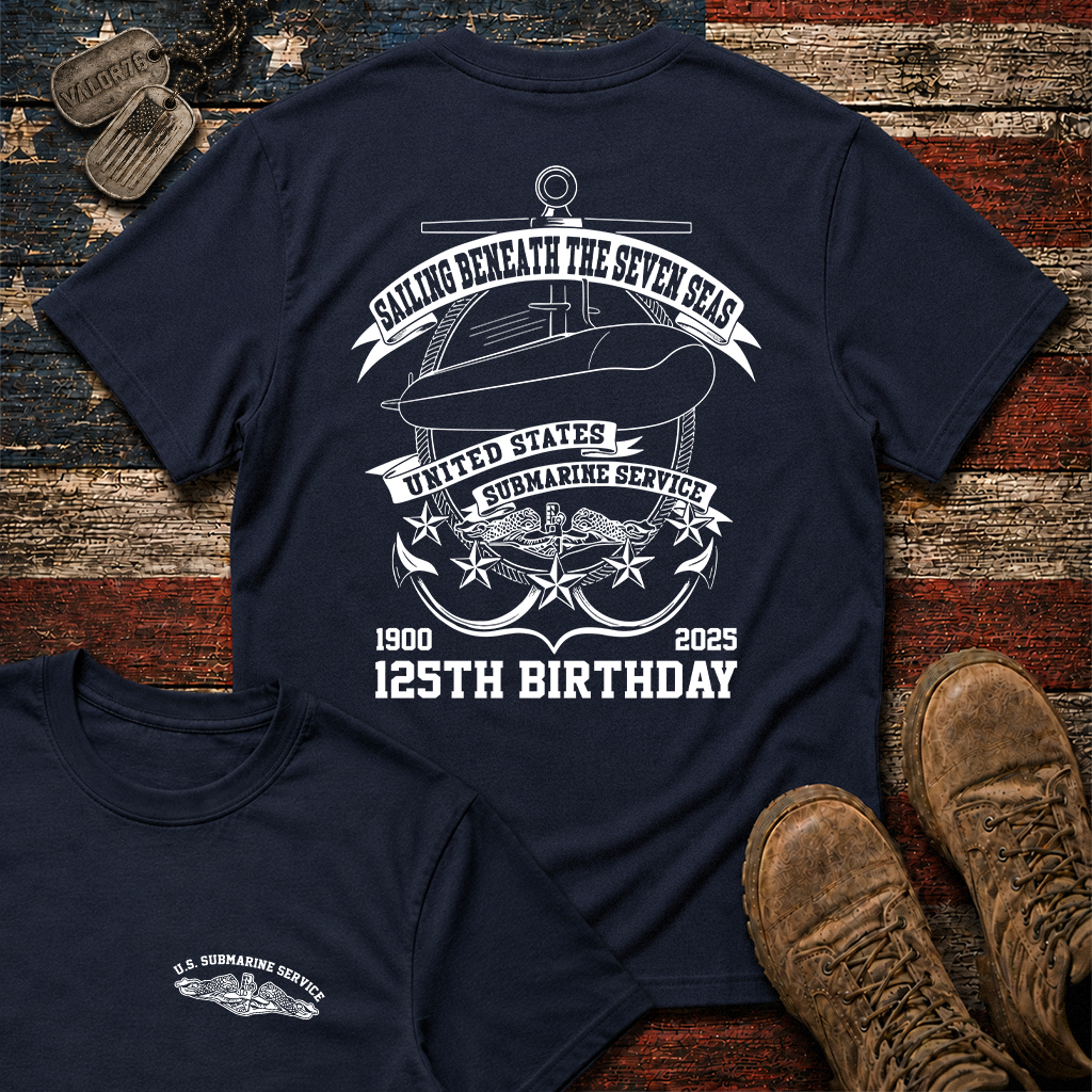 Navy Submarine 125th Birthday Classic Tee