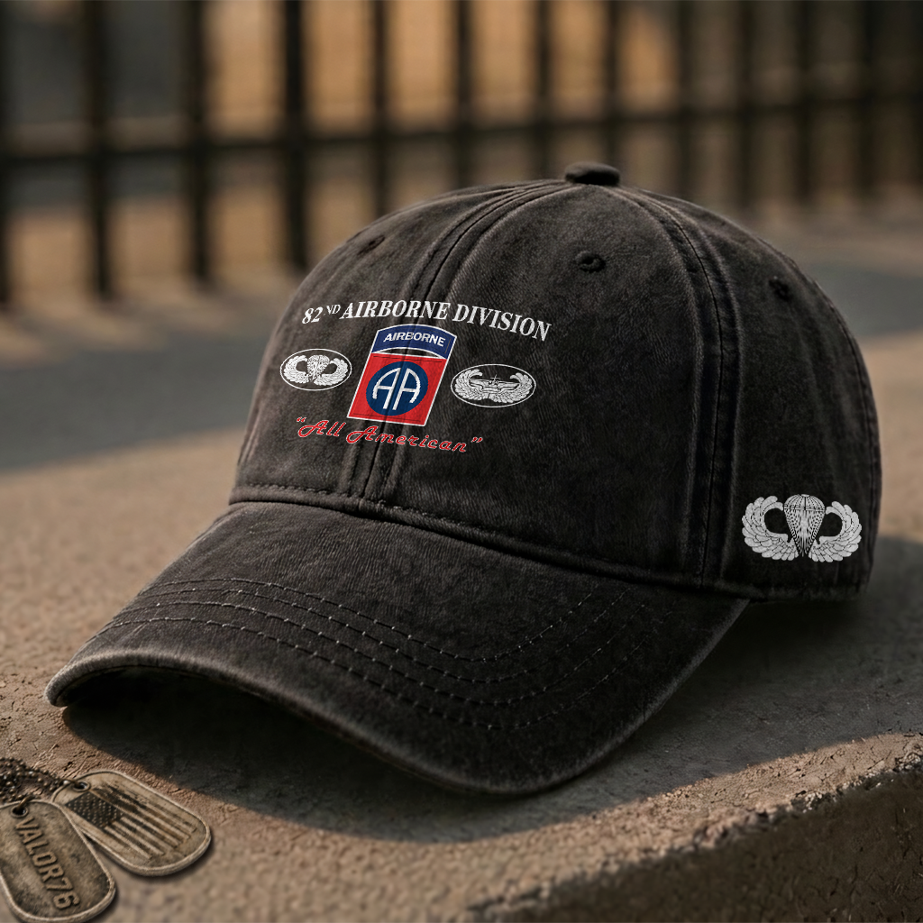 82nd Airborne All American Washed Cap