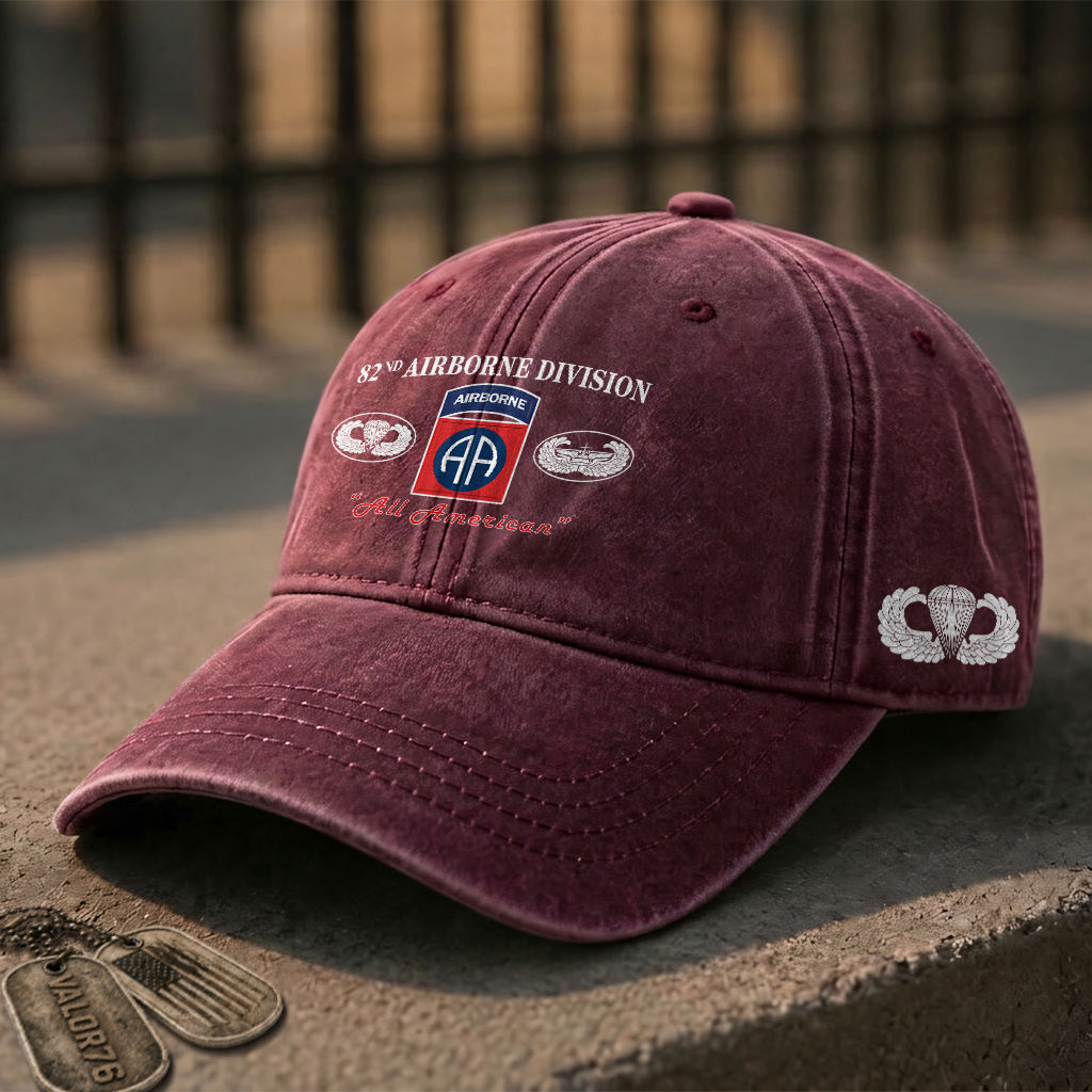 82nd Airborne All American Washed Cap