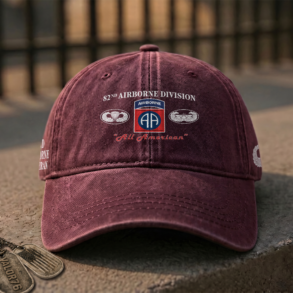 82nd Airborne All American Washed Cap