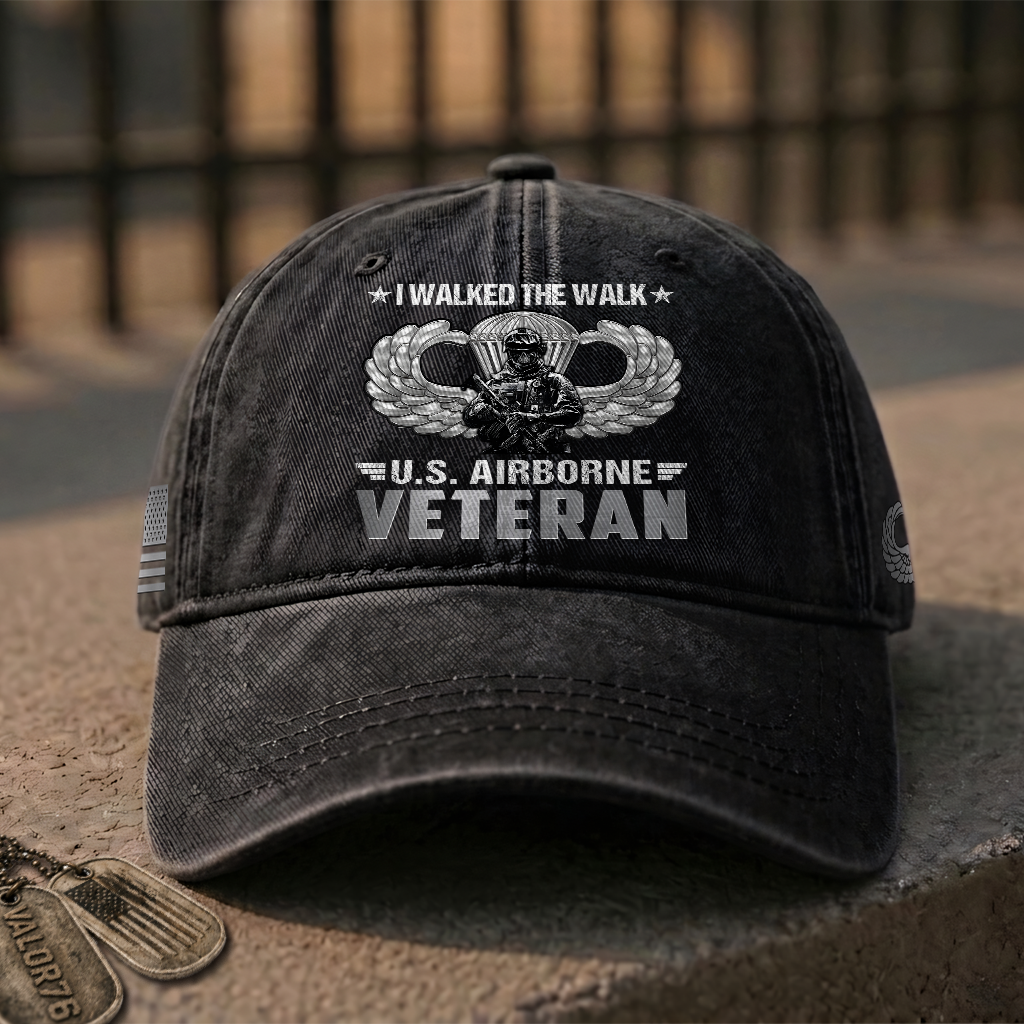 Airborne I Walked The Walk Washed Cap