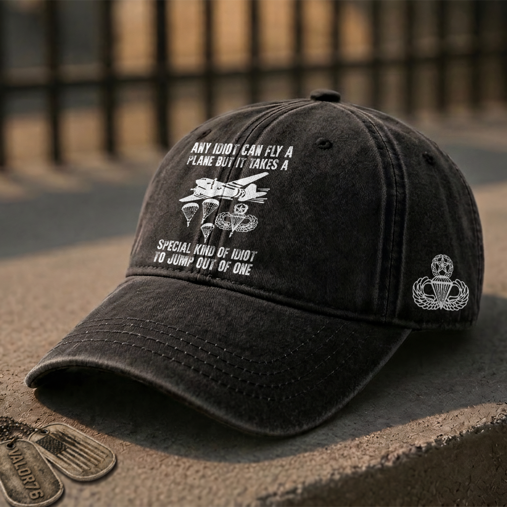 Airborne Master It Takes Special Kind Of Idiot Washed Cap