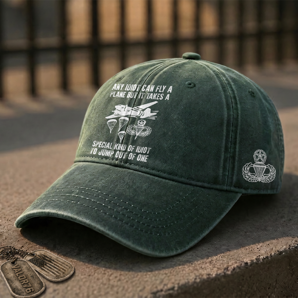 Airborne Master It Takes Special Kind Of Idiot Washed Cap