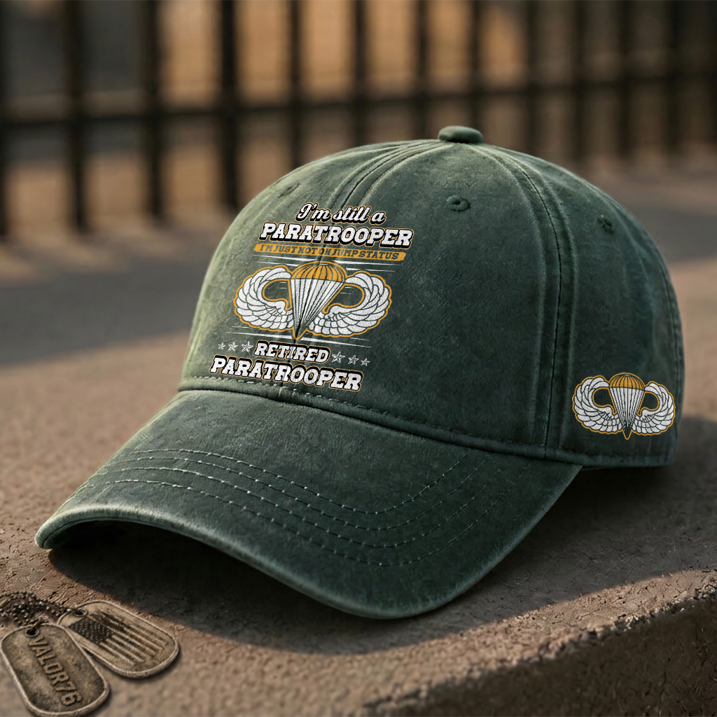 Airborne I'm Still A Paratrooper Washed Cap