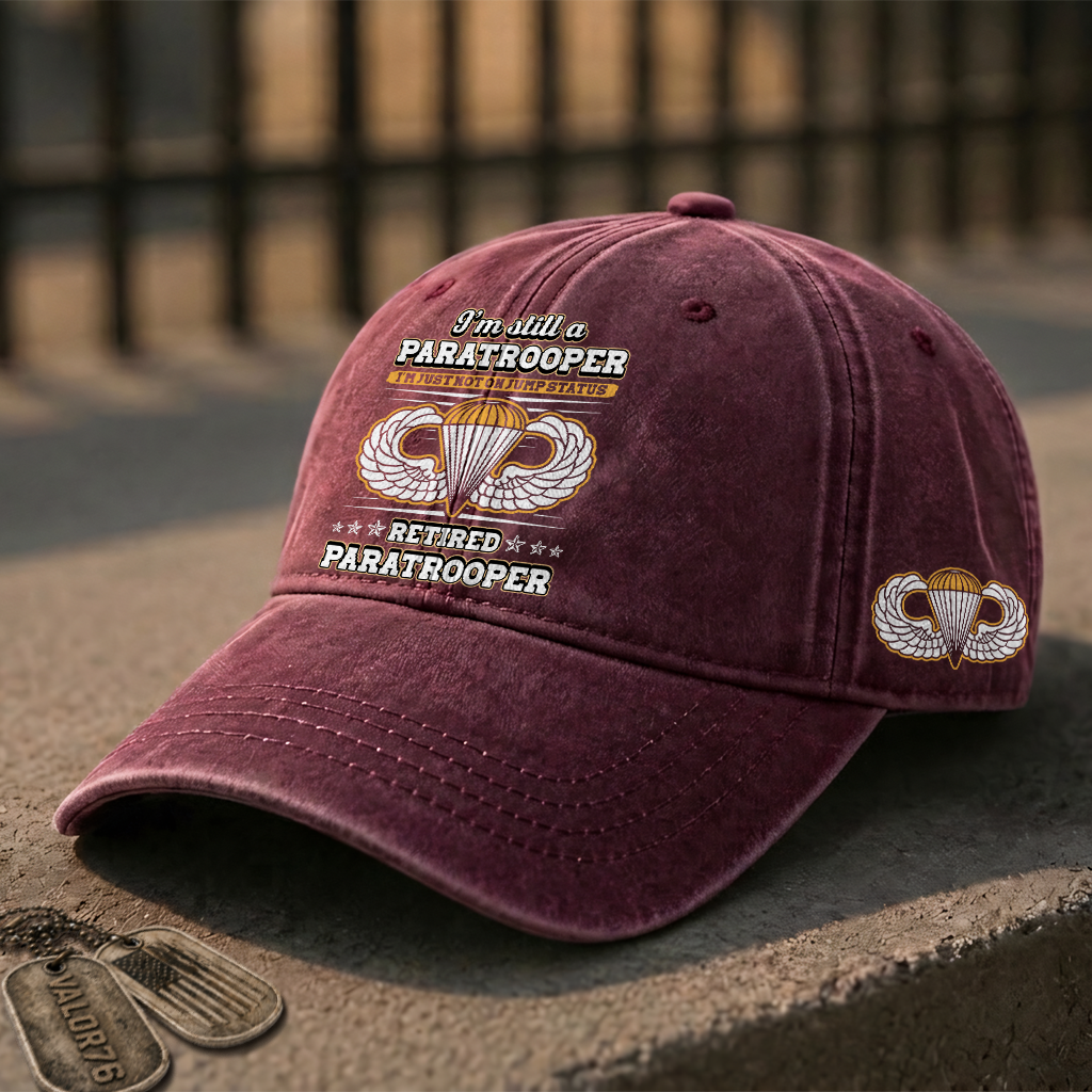 Airborne I'm Still A Paratrooper Washed Cap
