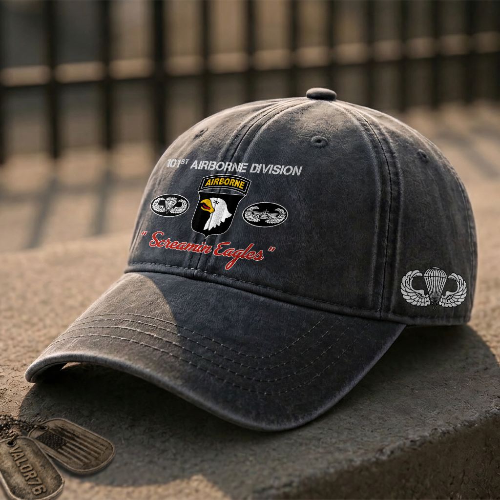 Airborne Screaming Eagles Washed Cap