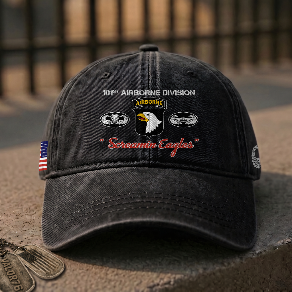 Airborne Screaming Eagles Washed Cap