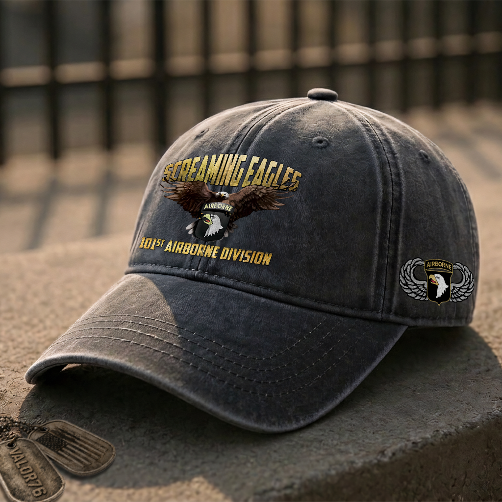 Airborne Screaming Eagles Washed Cap