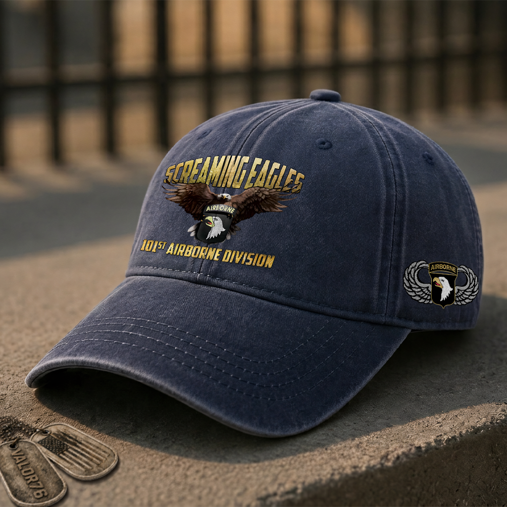 Airborne Screaming Eagles Washed Cap