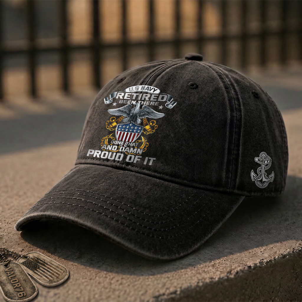 Navy Been There Done That Washed Cap