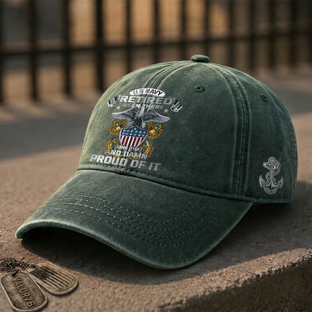 Navy Been There Done That Washed Cap