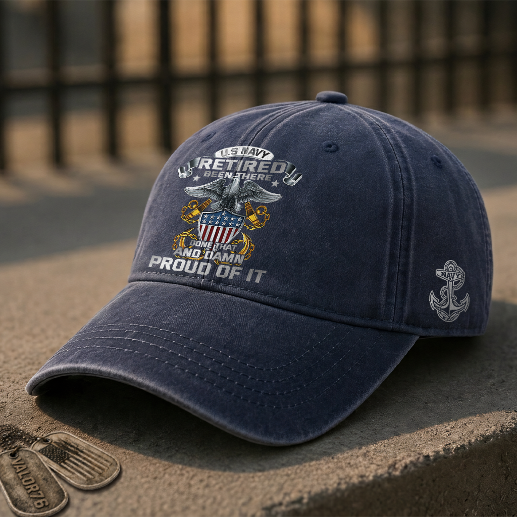 Navy Been There Done That Washed Cap