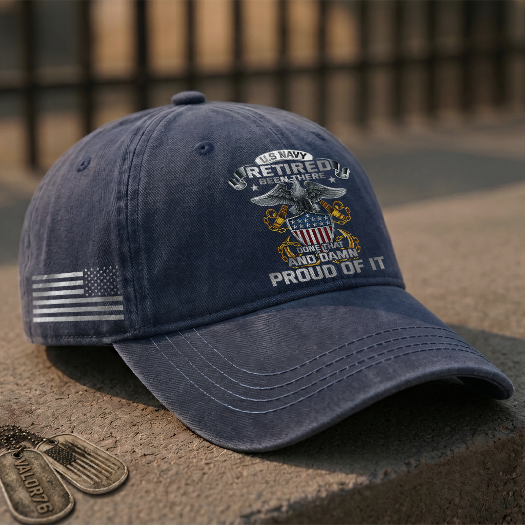 Navy Been There Done That Washed Cap