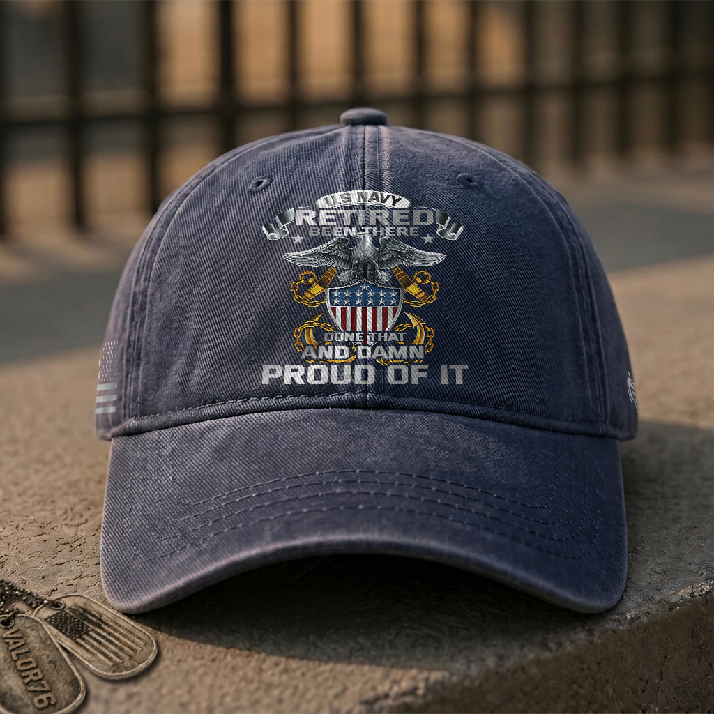 Navy Been There Done That Washed Cap