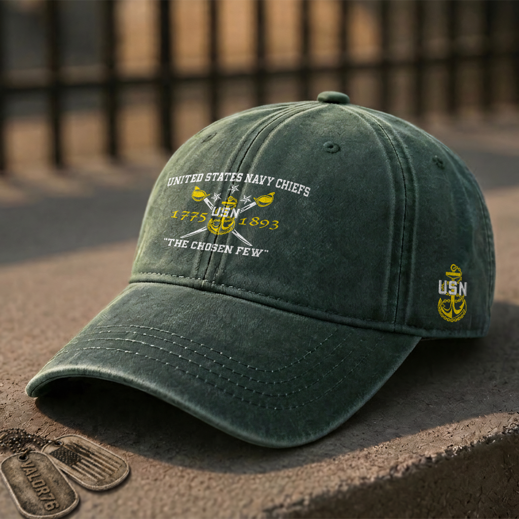 Navy Chiefs The Chosen Few Washed Cap