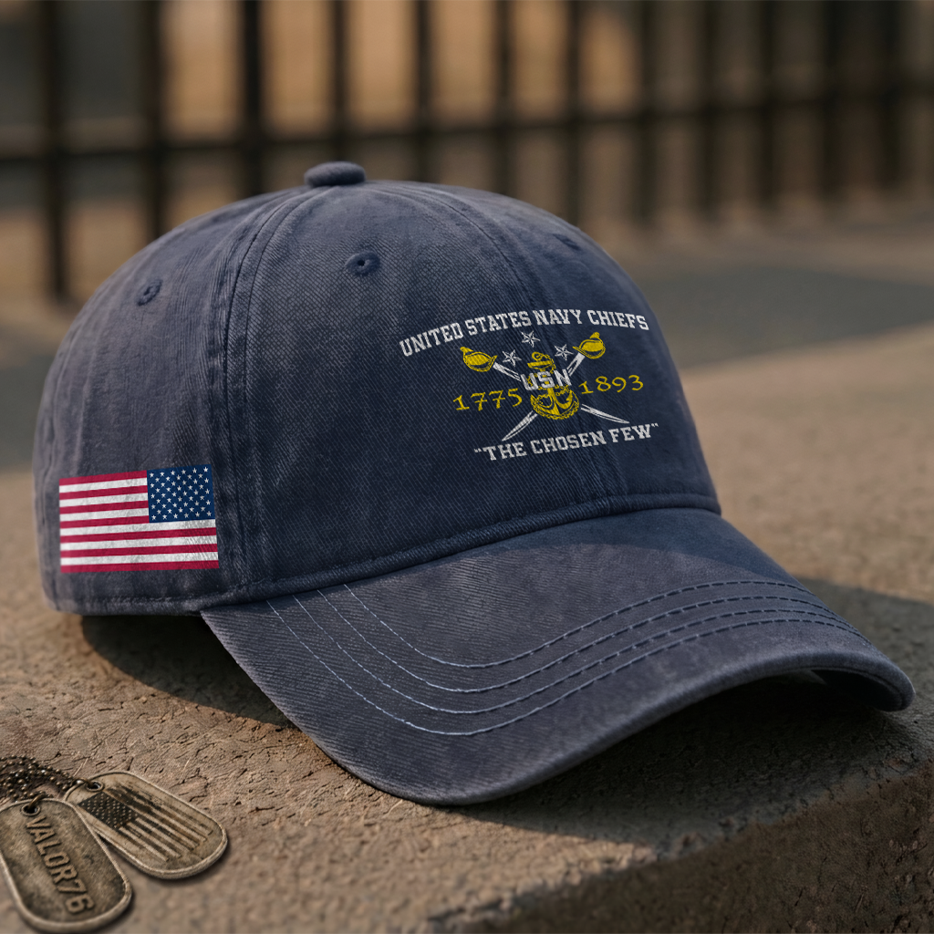 Navy Chiefs The Chosen Few Washed Cap