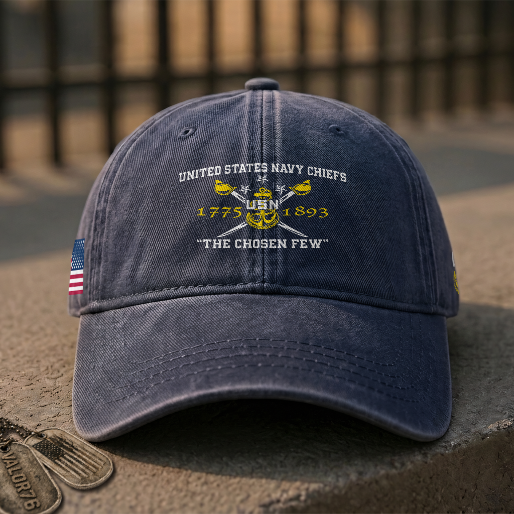Navy Chiefs The Chosen Few Washed Cap