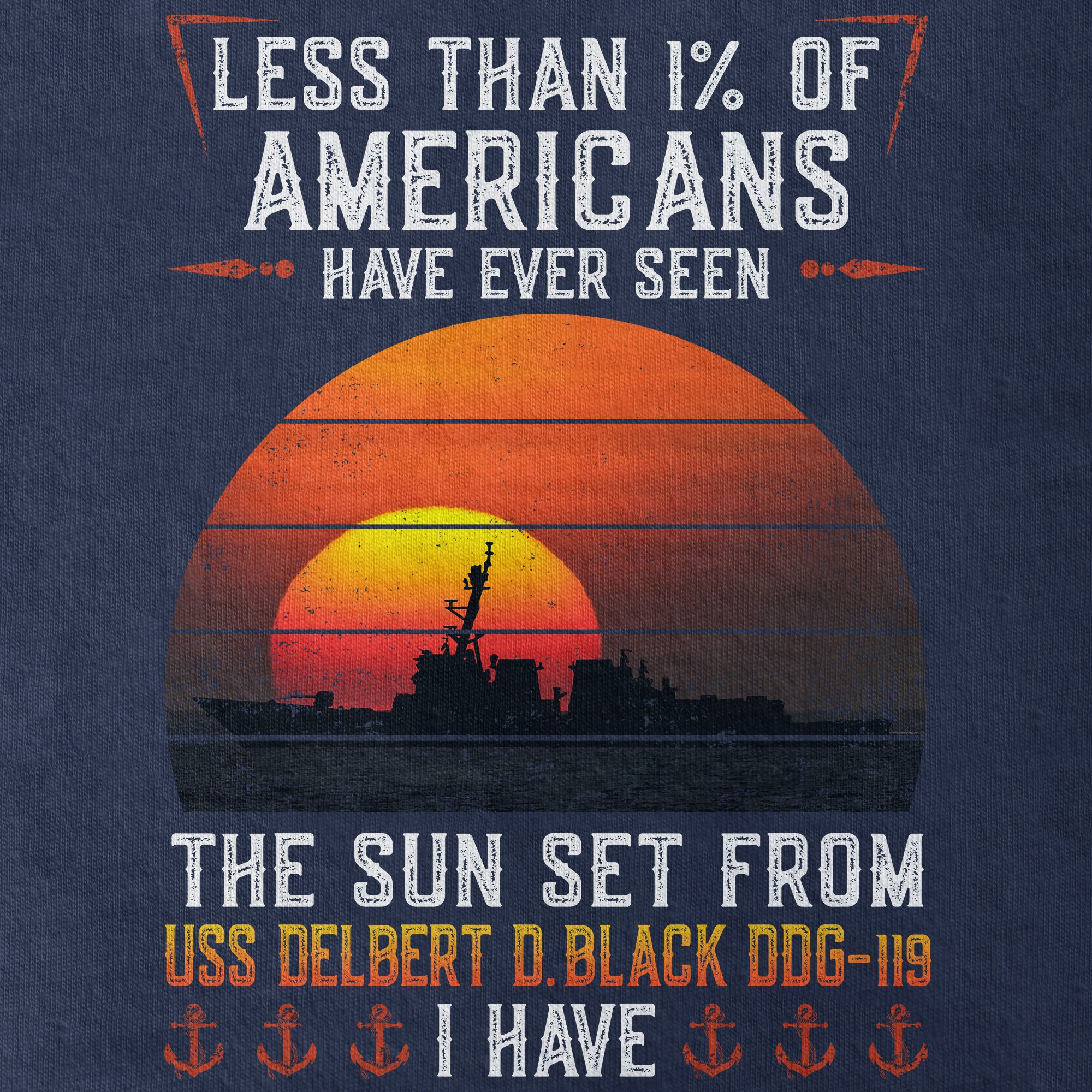 Less Than 1% USS Delbert D. Black DDG-119 Classic T-Shirt
