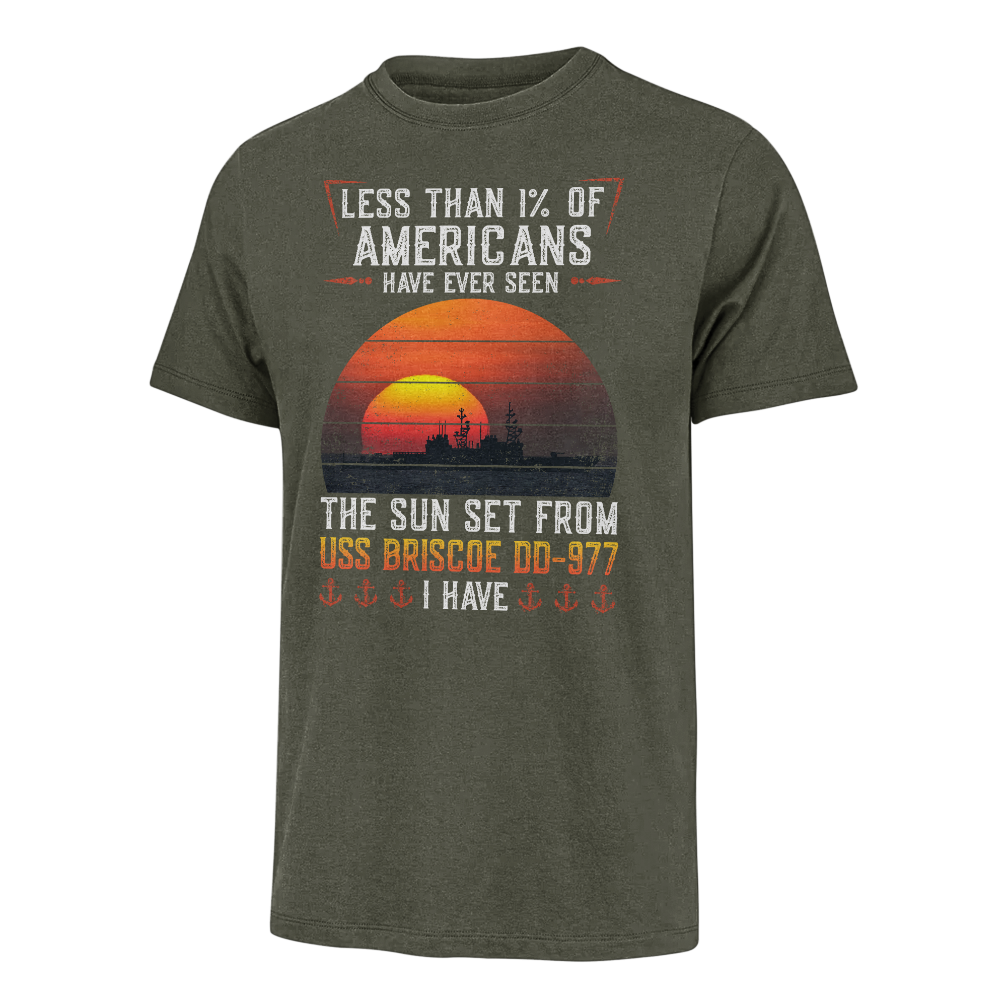 Less Than 1% USS Briscoe DD-977 Classic T-shirt