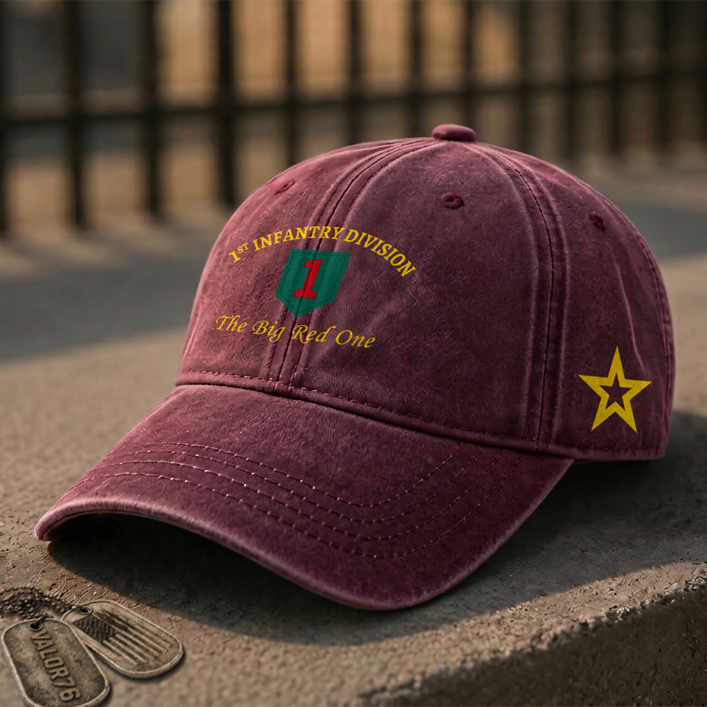 Army 1st Infantry Division Washed Cap