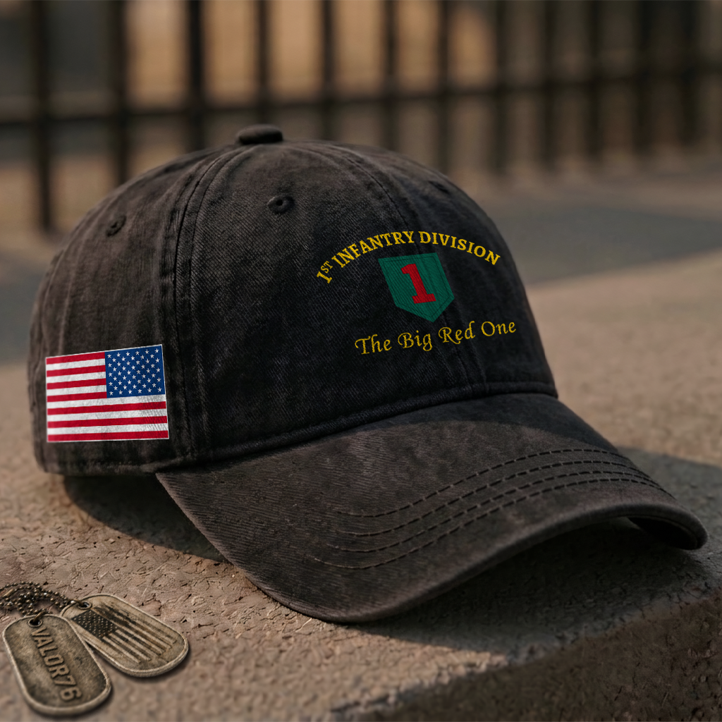 Army 1st Infantry Division Washed Cap