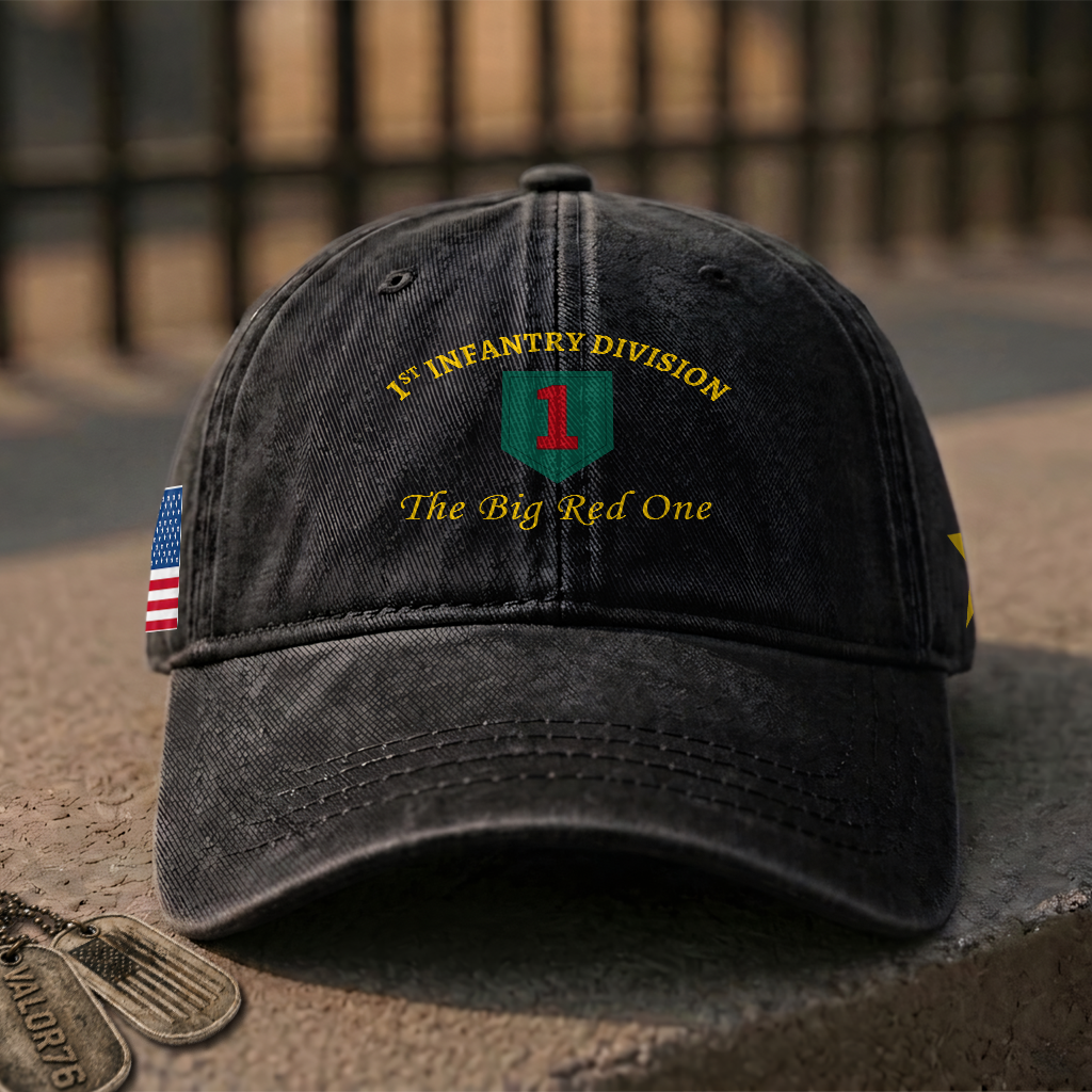 Army 1st Infantry Division Washed Cap