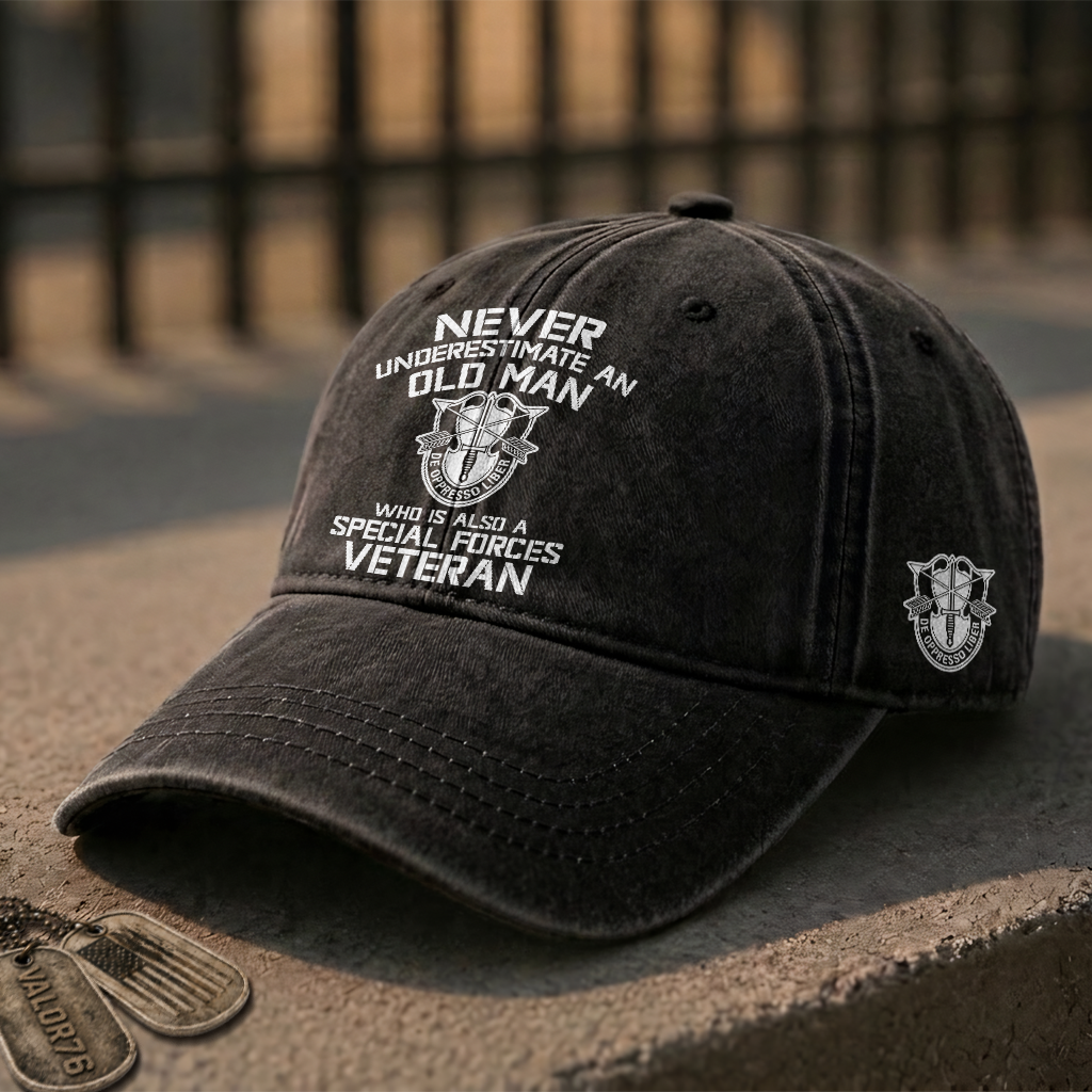 Personalizable Special Forces Washed Cap