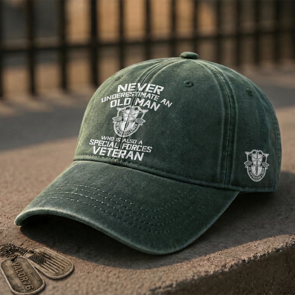 Personalizable Special Forces Washed Cap