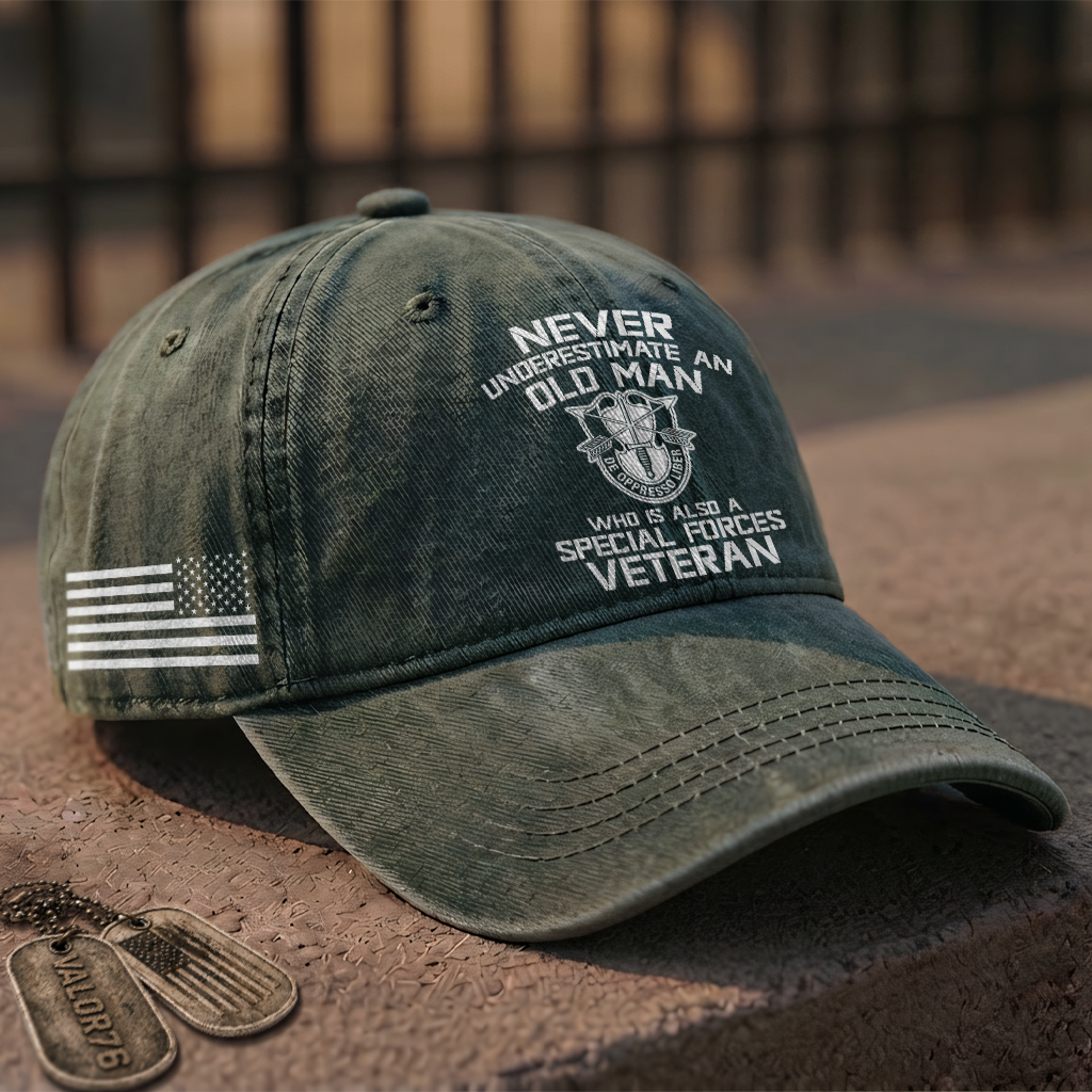Personalizable Special Forces Washed Cap