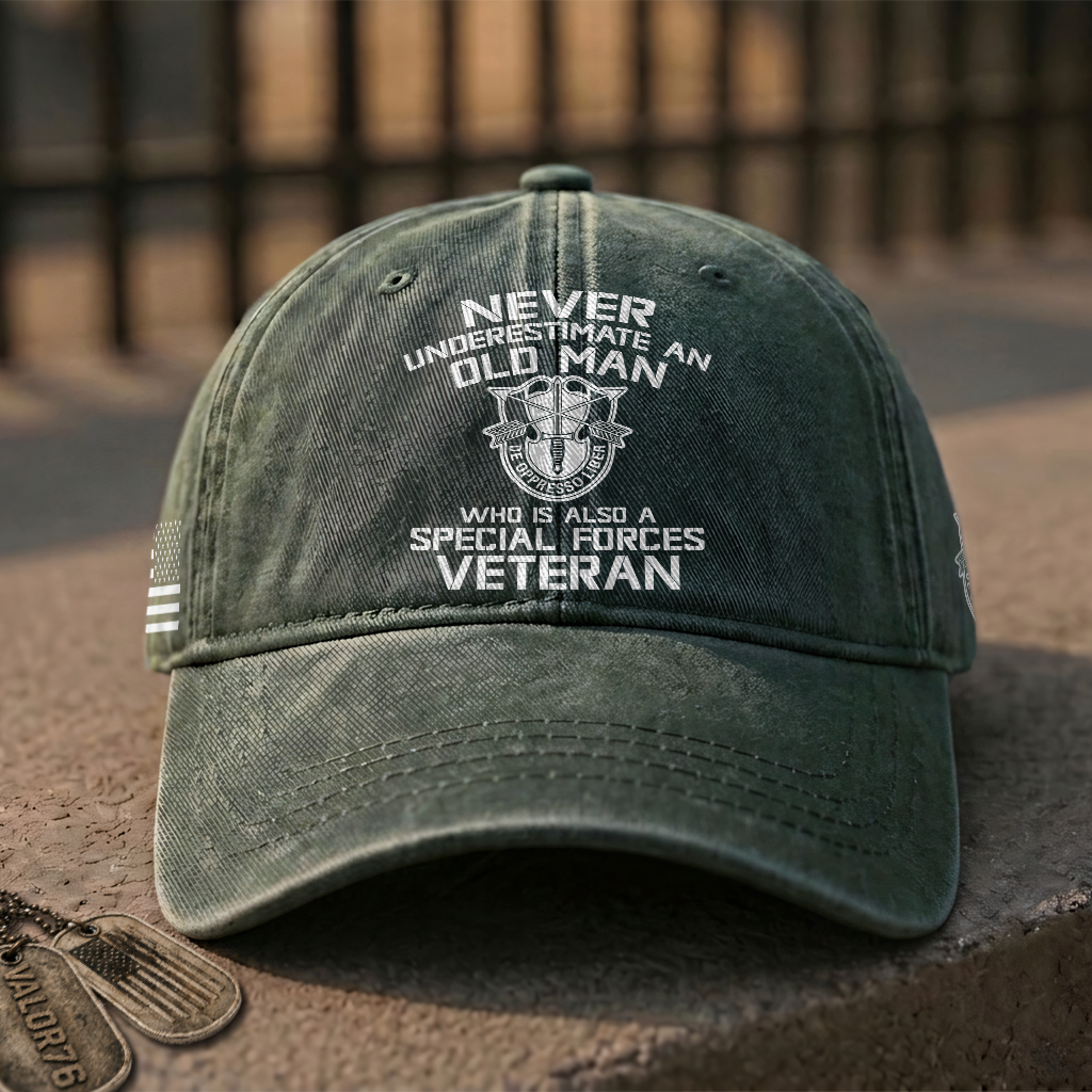 Personalizable Special Forces Washed Cap