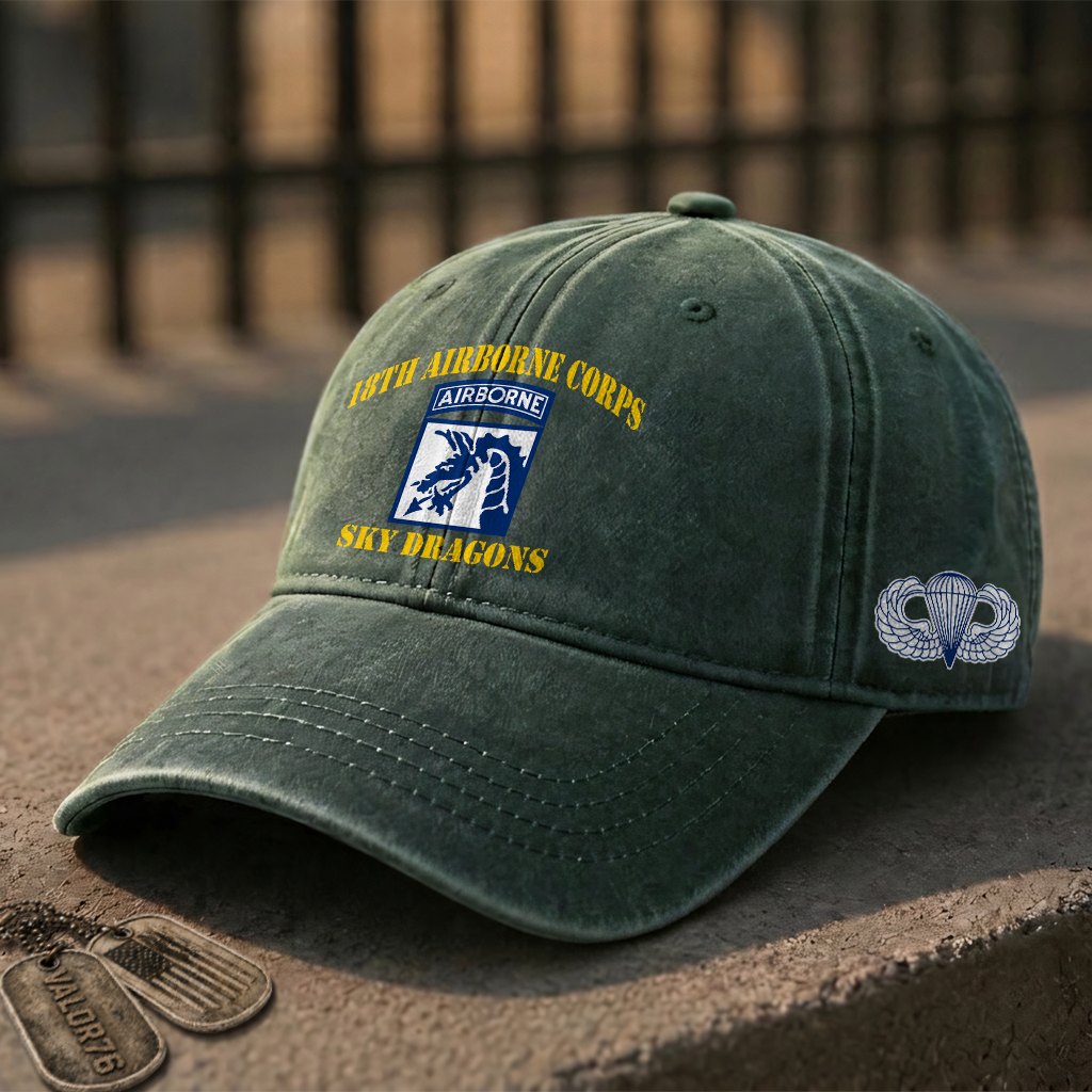 Personalizable 18th Airborne Division Washed Cap