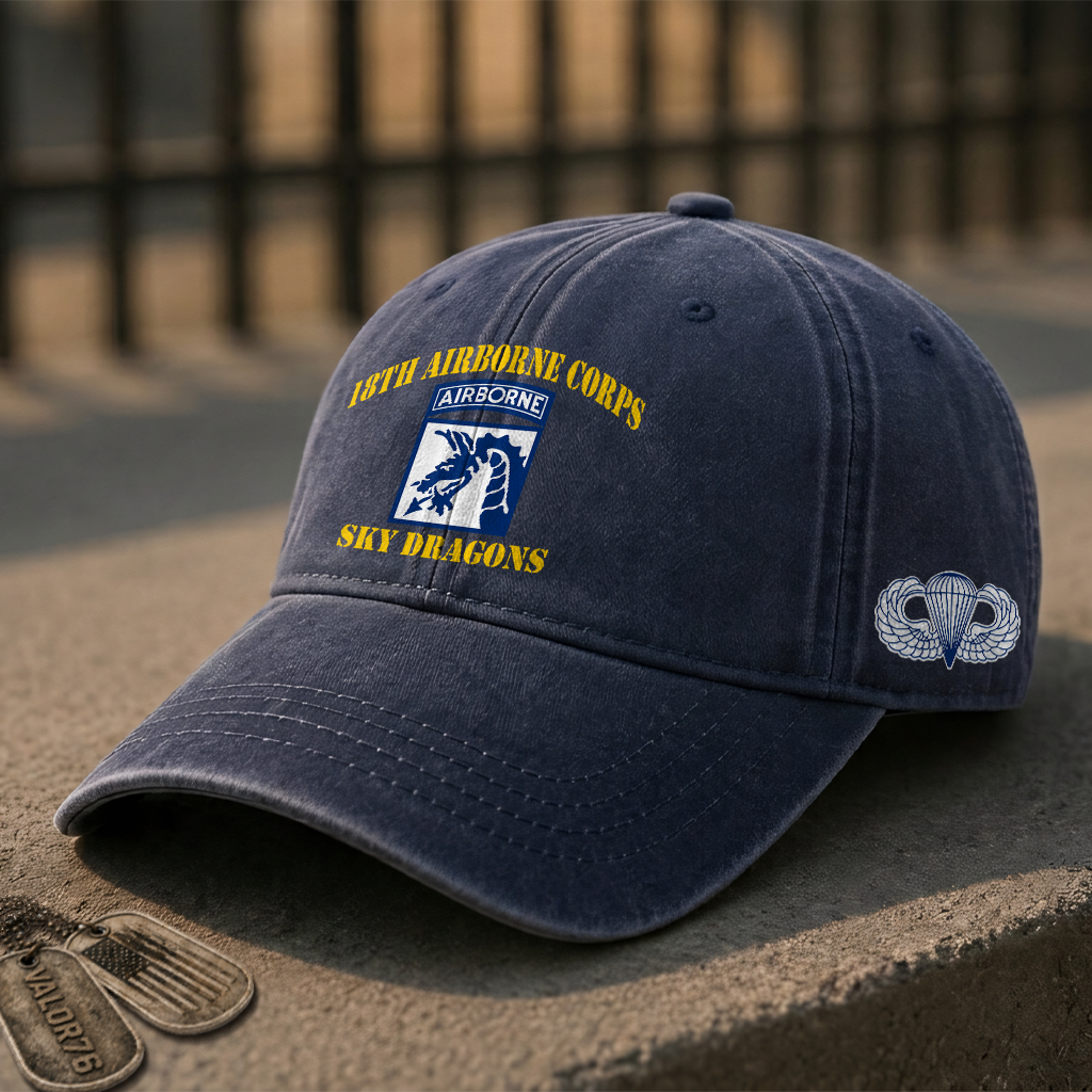Personalizable 18th Airborne Division Washed Cap