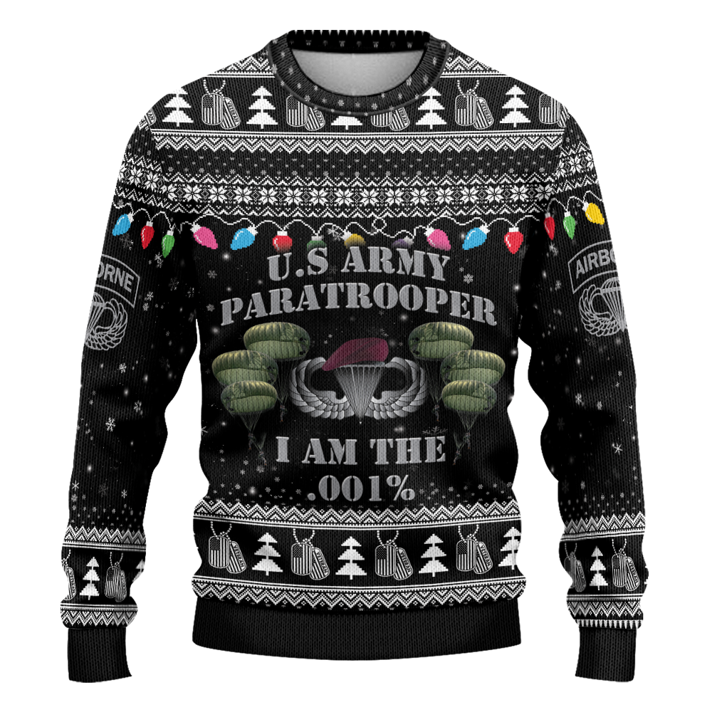 Paratrooper I'm the .001% Knitted Sweatshirt