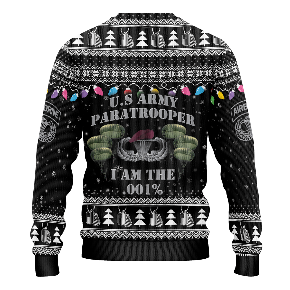 Paratrooper I'm the .001% Knitted Sweatshirt