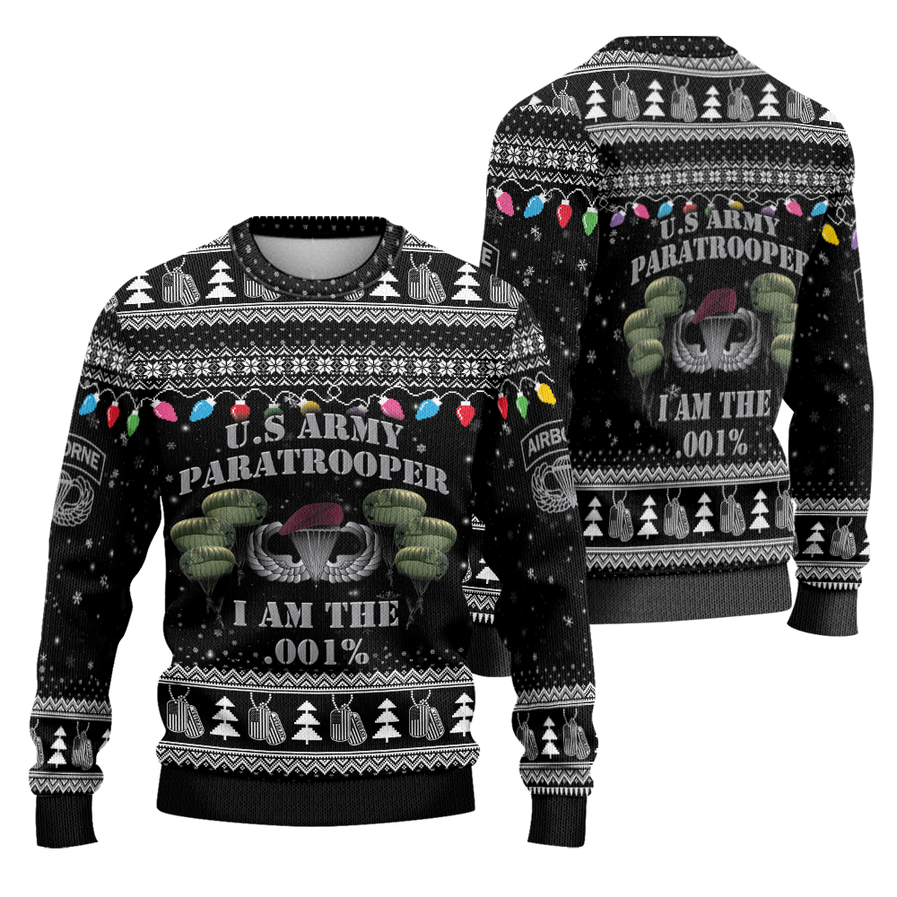 Paratrooper I'm the .001% Knitted Sweatshirt