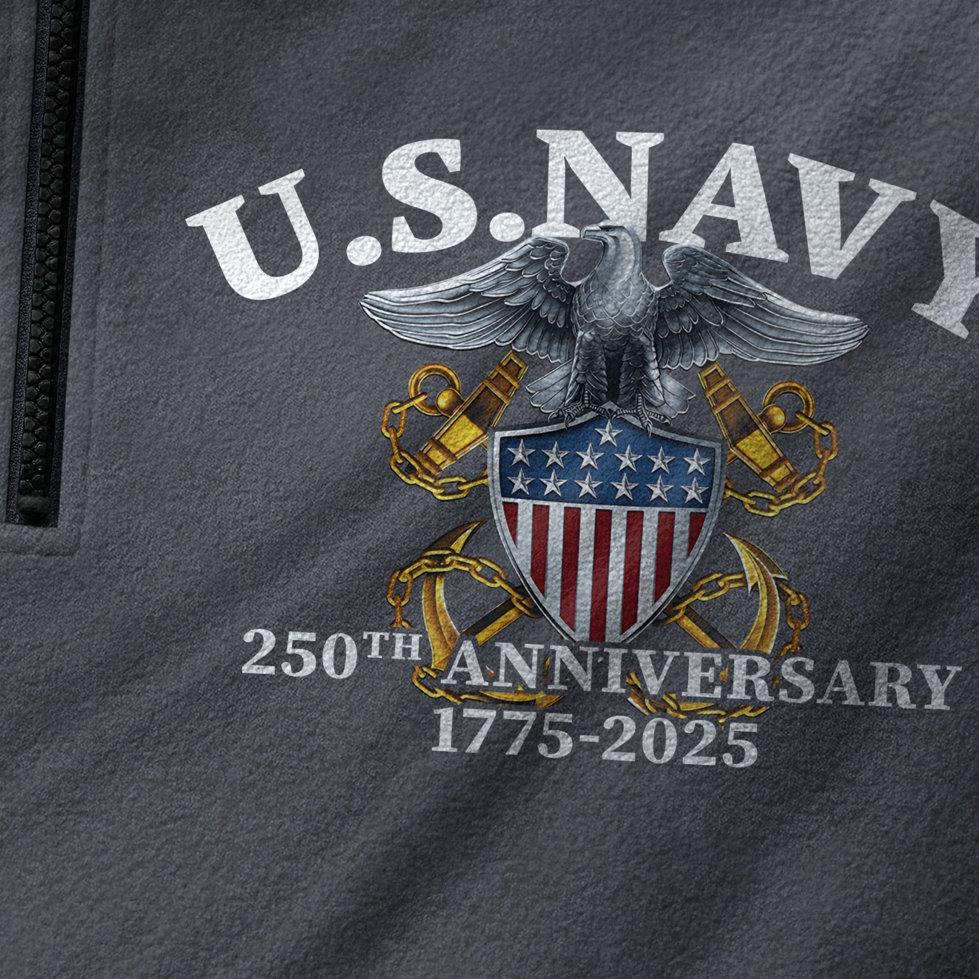Navy 250th Anniversary Half-Zip Raglan Sweatshirt & Washed Cap Combo