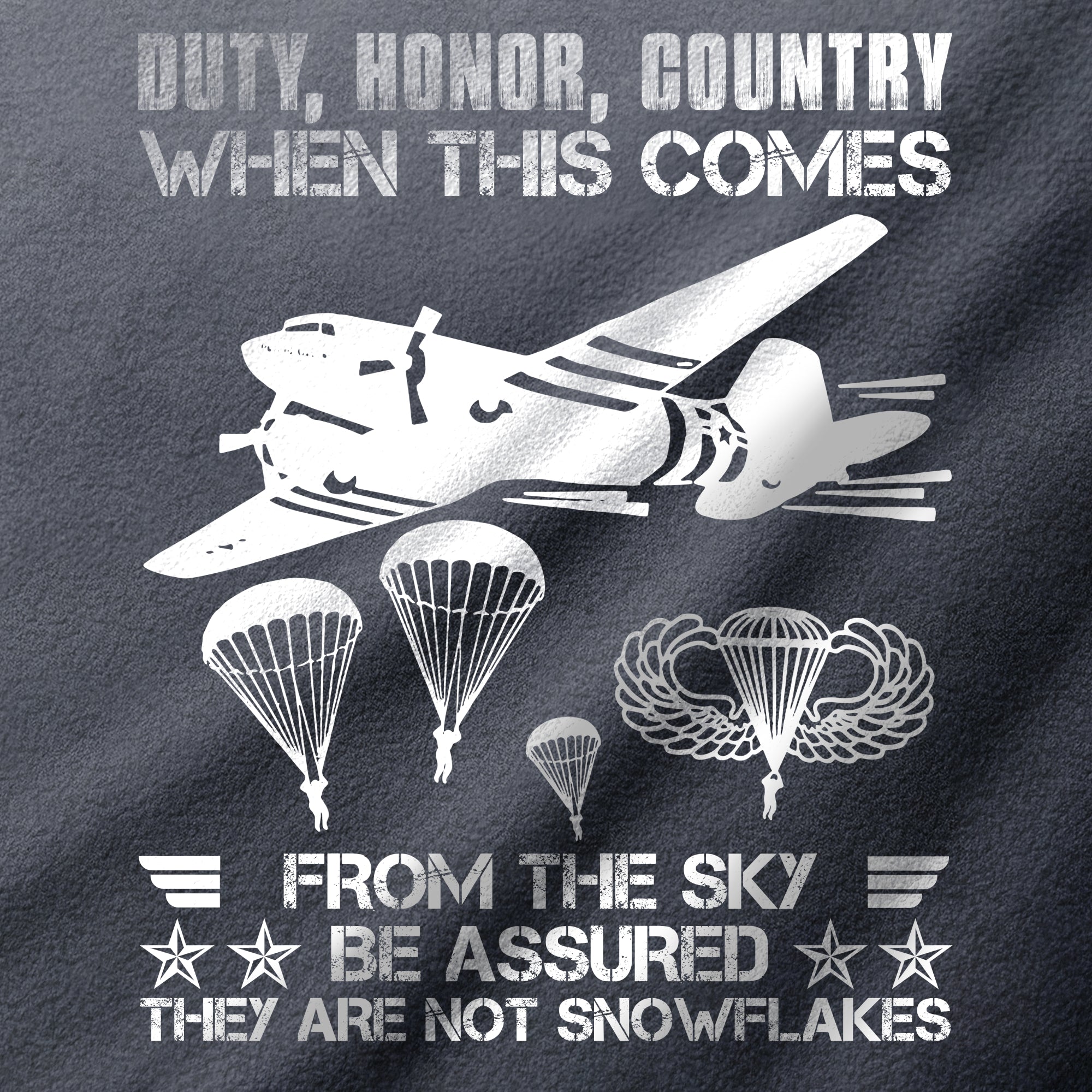Personalizable Airborne Duty Honor Country Half-Zip Raglan Sweatshirt