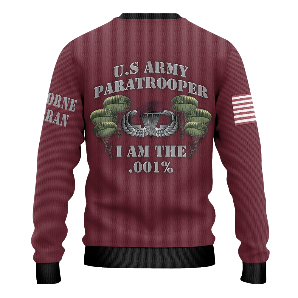 Paratrooper I'm the .001% Knitted Sweatshirt