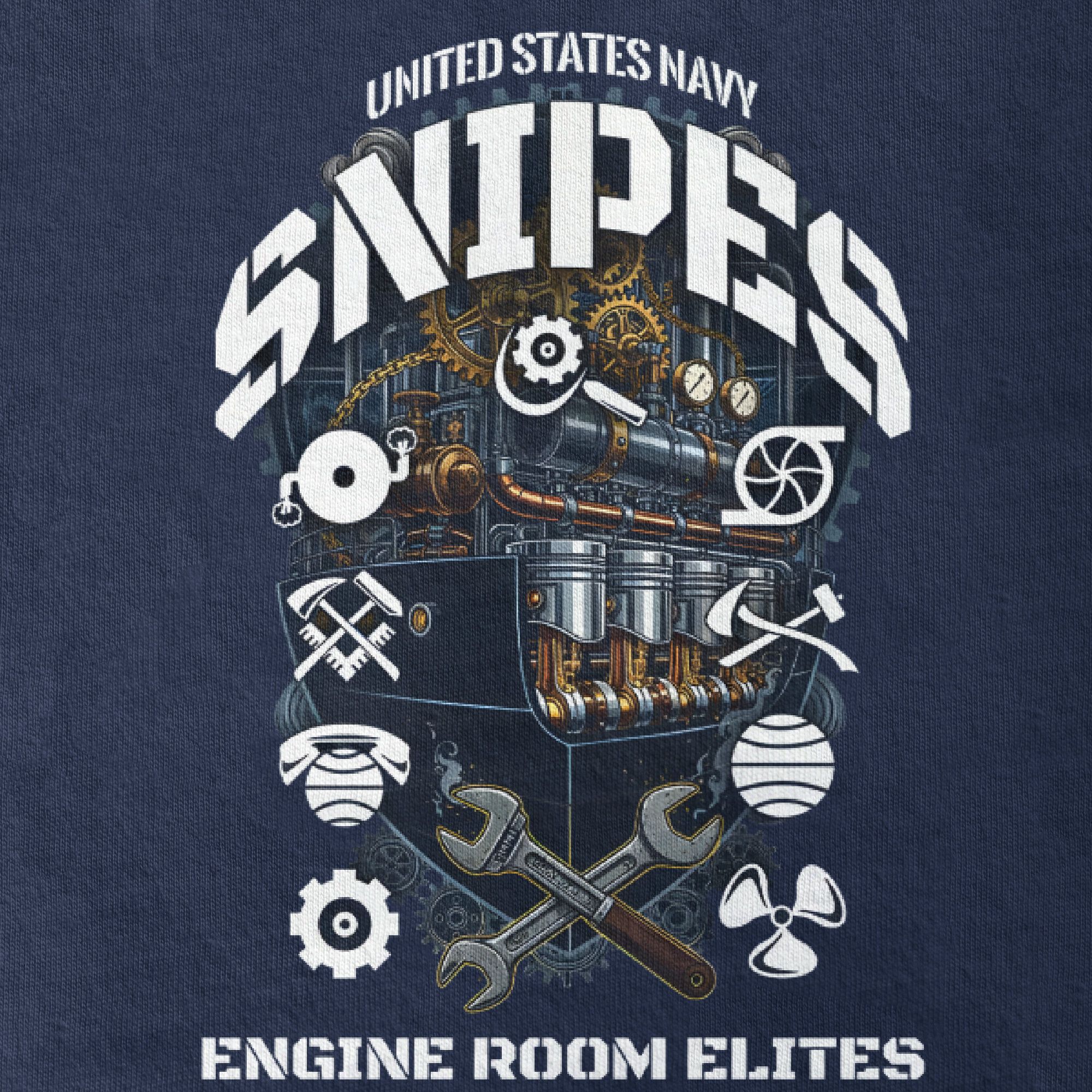 Navy Snipes Classic T-shirt