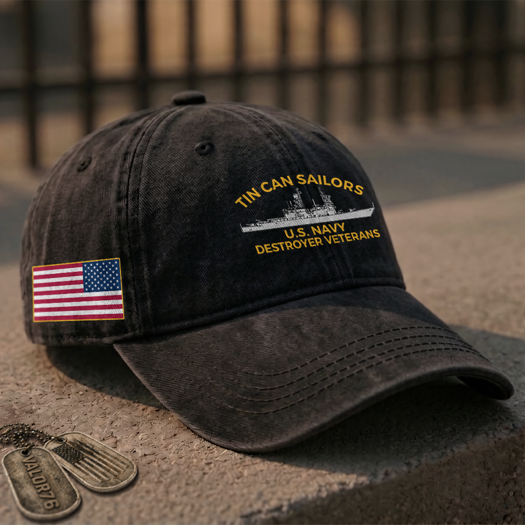 Tin Can Sailors Washed Cap