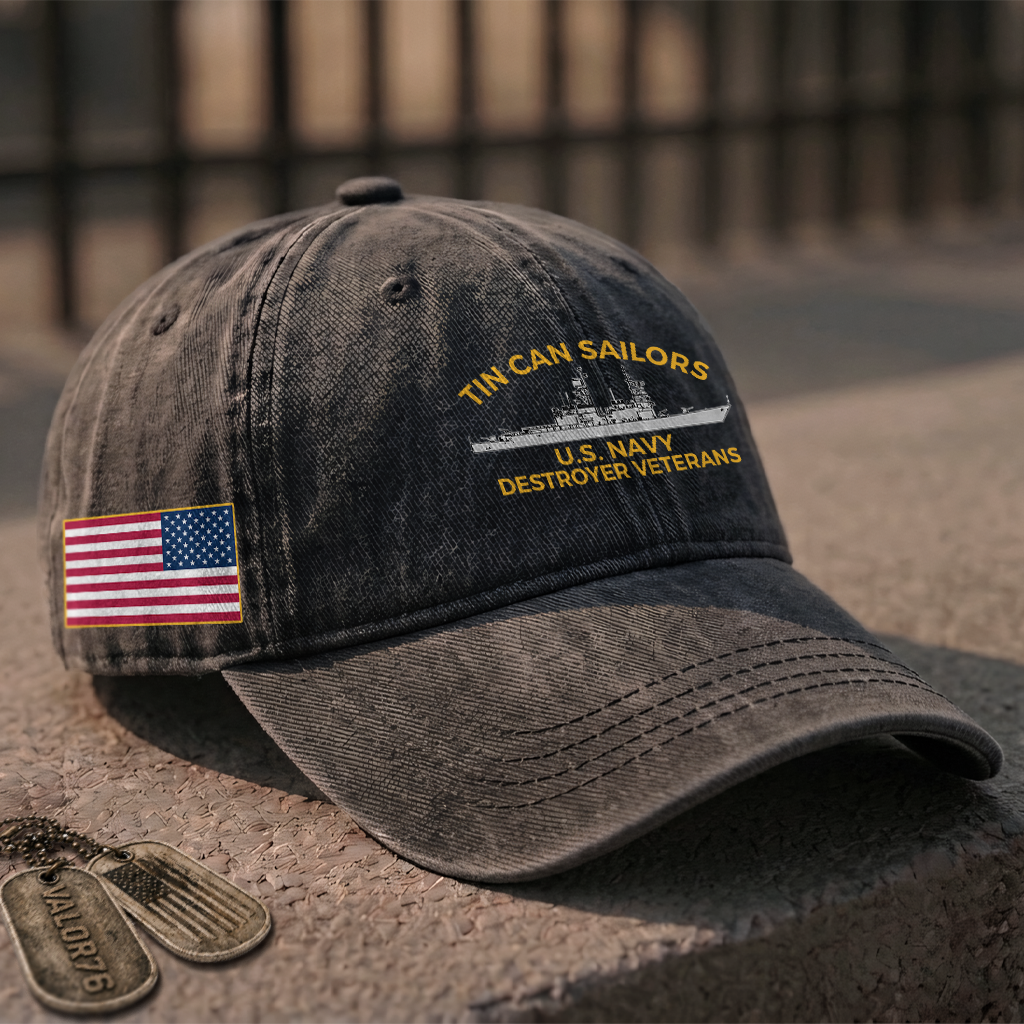 Tin Can Sailors Washed Cap