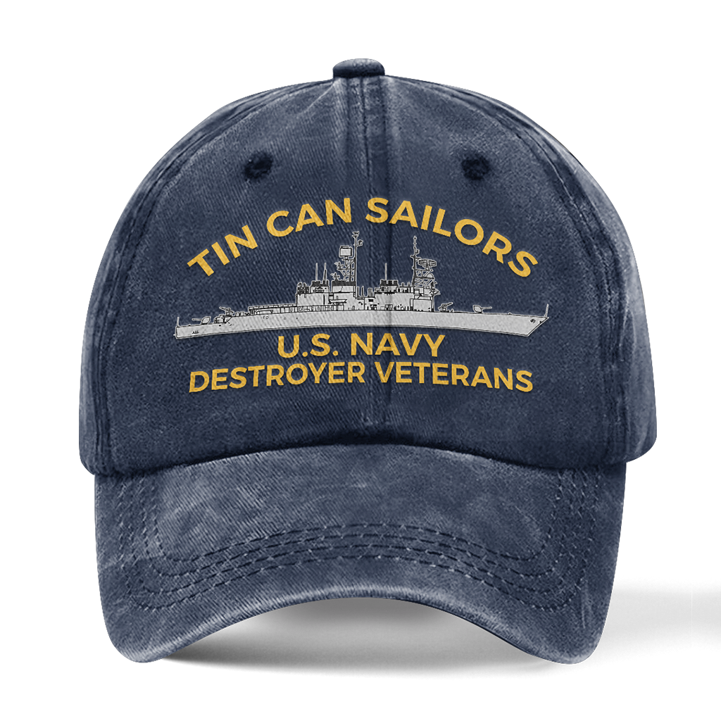 Personalizable Tin Can Sailors Washed Cap
