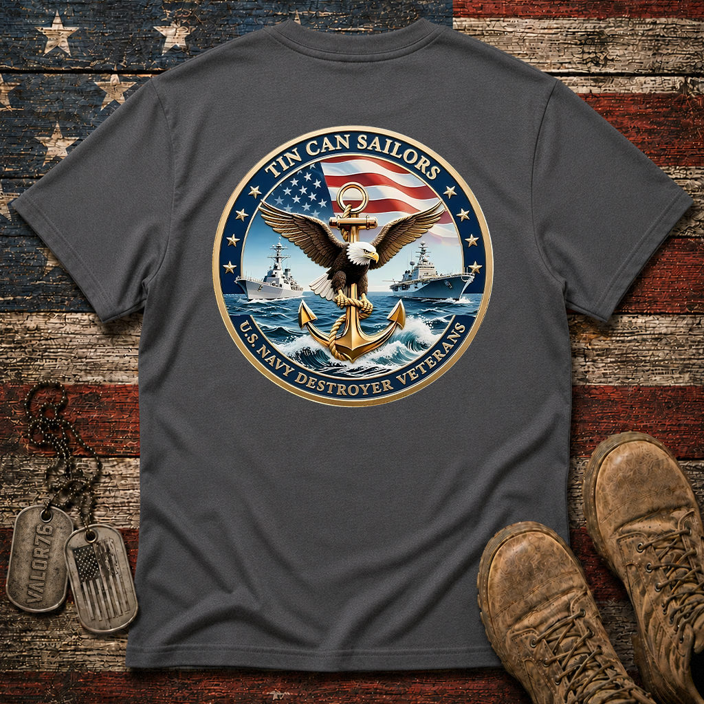 Tin Can Sailors Navy Destroyer Veteran Classic Tee