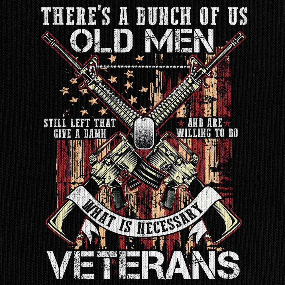 Bunch Of Us Old Men Zipper Pouch Quarter-Zip Hoodie
