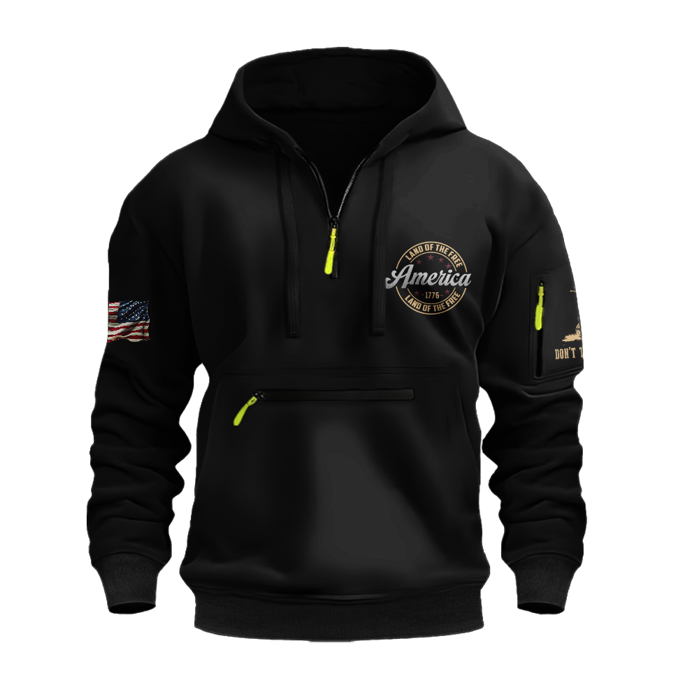Crawled My Way Out Of Hell Zipper Pouch Quarter-Zip Hoodie
