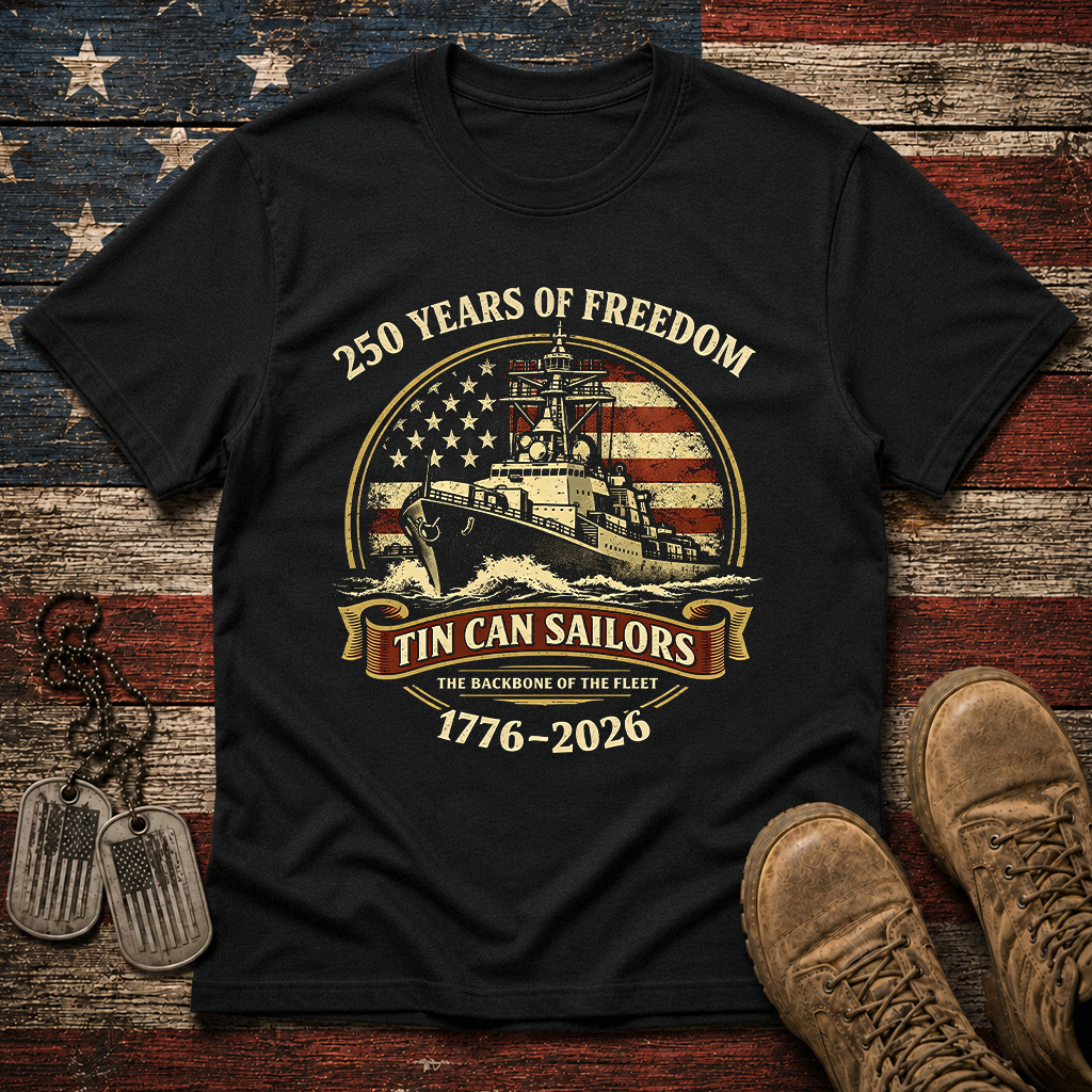 America 250 Tin Can Sailors Classic Tee
