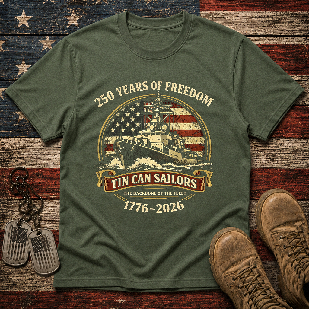 America 250 Tin Can Sailors Classic Tee