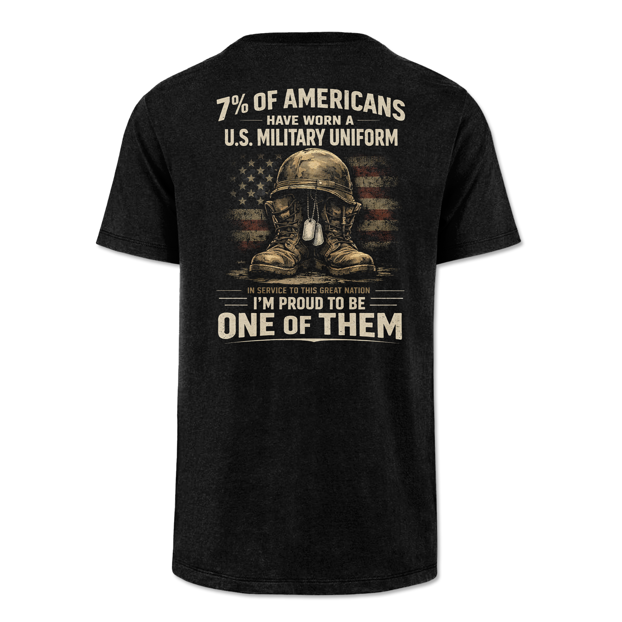 7% Of Americans U.S. Military Classic Tee