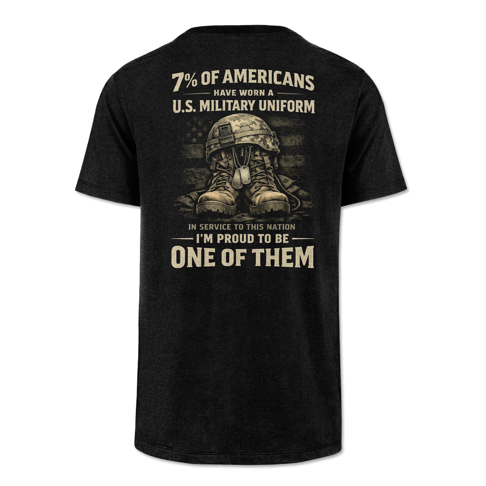 7% Of Americans U.S. Military Classic Tee